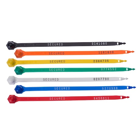 Dickey Mfg Co Bulldog Plastic Seal, 8-1/4in, White, PP, 1000PK 90501A07-1M